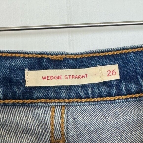 Levi's Premium Wedgie Straight Cropped denim jeansSize 26 - Picture 3 of 9